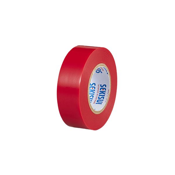 直送・代引不可（まとめ） 積水 エスロンテープ #360 幅19mm×長10m 赤 別商品の同時注文不可