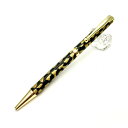 直送・代引不可 日本製 ハンドメイド ボールペン/文房具 【金箔変り玉・黒金】 クロスタイプ 芯:0.7mm 美濃和紙 友禅紙 文具 オフィス用品 別商品の同時注文不可