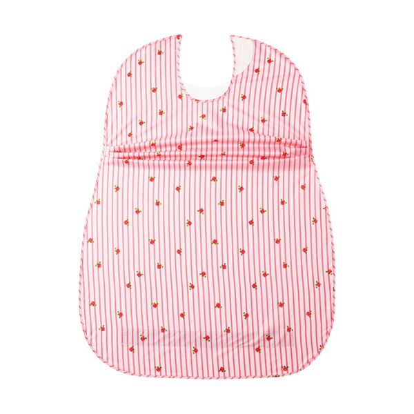 直送・代引不可 オオサキメディカル プラスハートこぼれにくい食事用エプロン サイドタック ピンク 73749 1セット(5枚) 別商品の同時注文不可