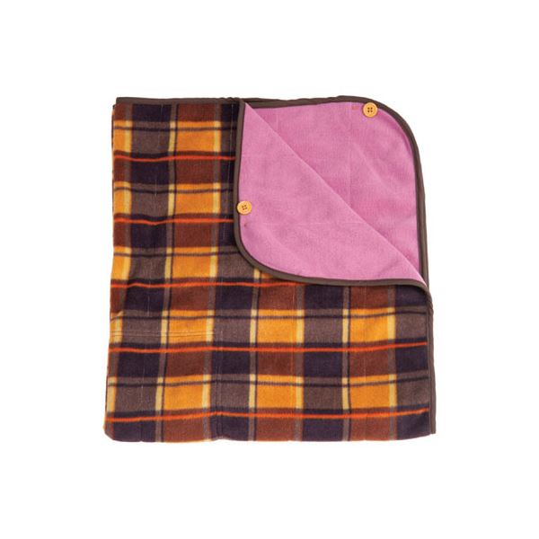 直送・代引不可 昭プラ 電気を使わない 巻きスカート型ひざ掛け チェック柄 8093812 別商品の同時注文不可