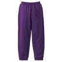直送・代引不可 10オンス 裏地 パイル スウェットパンツ パープル XL 綿100% ウェストゴム 紐付き スウェット スポーツ ルームウェア 別商品の同時注文不可