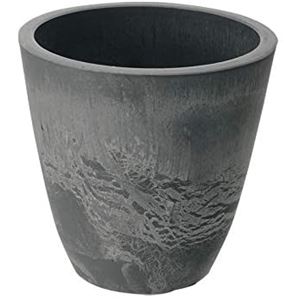 直送・代引不可 【10個セット】 丸型 植木鉢/プランター 【20型 ダークグレー】 約直径20.1cm 軽量 リッチェル ボタニー プレーンポット 別商品の同時注文不可