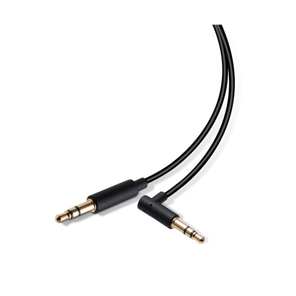 直送・代引不可 5個セット エレコム AUXケーブル/φ3.5オス-φ3.5オス（L字）/スリム/1.0m/ブラック AX-35ML10BKX5 別商品の同時注文不可