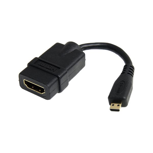 直送・代引不可 (まとめ)StarTechハイスピードHDMI変換ケーブル 12cm HDMI タイプA(メス)-Micro HDMI タイプD(オス) HDADFM5IN1本【×3セット】 別商品の同時注文不可