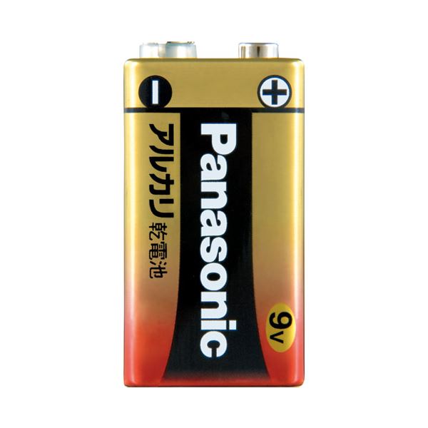 直送・代引不可 (まとめ) Panasonic アルカリ乾電池 9V 6LR61XJ/1S【×10セット】 別商品の同時注文不可