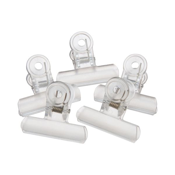 直送・代引不可 (まとめ) ミツヤ クリアクリップ アクア 中 口幅50mm 透明 PCC-5P-TM 1箱(5個) 【×30セット】 別商品の同時注文不可