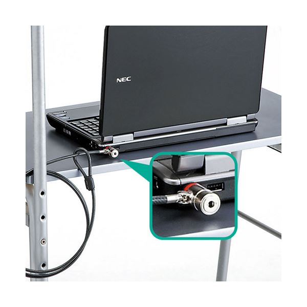 直送・代引不可 (まとめ)サンワサプライ ノート・デスクトップパソコンセキュリティ SL-63【×2セット】..