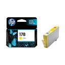 直送・代引不可 (まとめ) HP178 インクカートリッジ イエロー CB320HJ 1個 【×10セット】 別商品の同時注文不可
