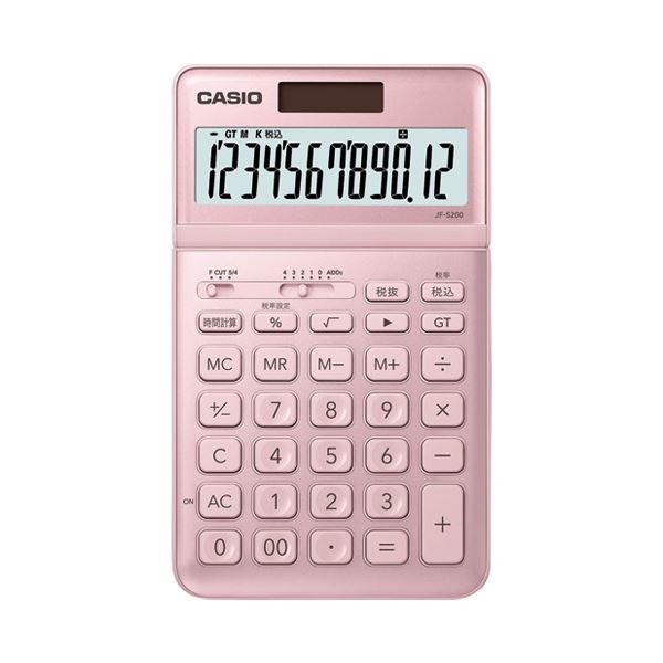 直送・代引不可カシオ計算機 デザイン電卓 ピンク JF-S200-PK-N別商品の同時注文不可