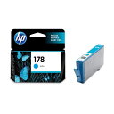 直送・代引不可 (まとめ) HP178 インクカートリッジ シアン CB318HJ 1個 【×10セット】 別商品の同時注文不可