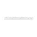 直送・代引不可 (まとめ) ライオン事務器 アクリル直線定規36cm A-12 1本 【×30セット】 別商品の同時注文不可