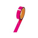 直送・代引不可 (まとめ) ササガワ メッキテープ幅25mm×長さ50m 桃 40-4482 1巻 【×5セット】 別商品の同時注文不可