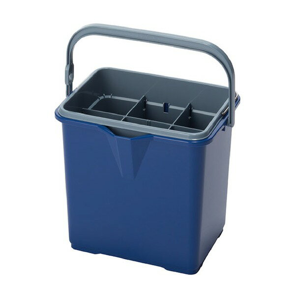 直送・代引不可 仕切付き バケツ II ブルー アウターバケツ：14L インナーバケツ 目盛り付き 掃除用品 ..