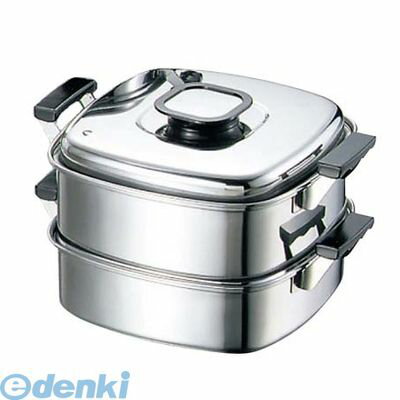 (LINEクーポン有)472400 モモ 18−0 プレス 角蒸器 2段 27cm 4548170090972
