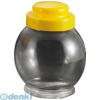 Storage Bins - 3653800 ガラス 保存ビン 地球型 イエロー（0．5L） 4548170083592