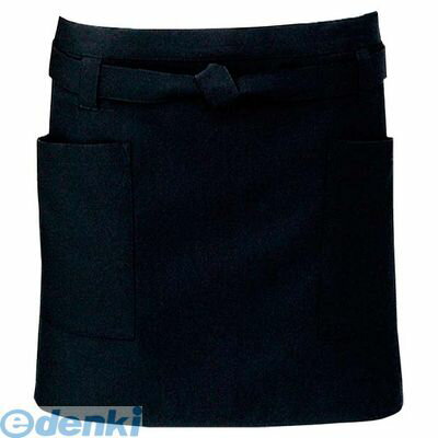 3905700 ショートエプロン T−6231 ブラック 4941170090872