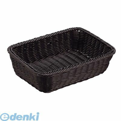 Plastic - 7703360 抗菌樹脂 角型バスケット DS100 18型 ブラック 4530770600439