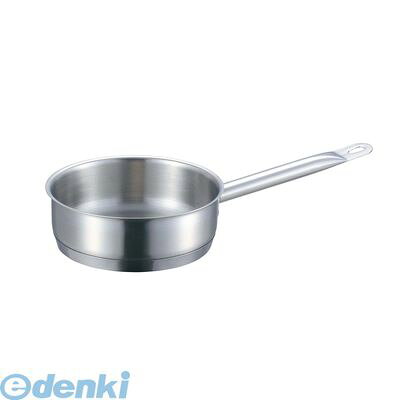 (LINEクーポン有)8887300 EBM 18−8 プロシェフ IH 浅型片手鍋 16cm 蓋無 4548170061606