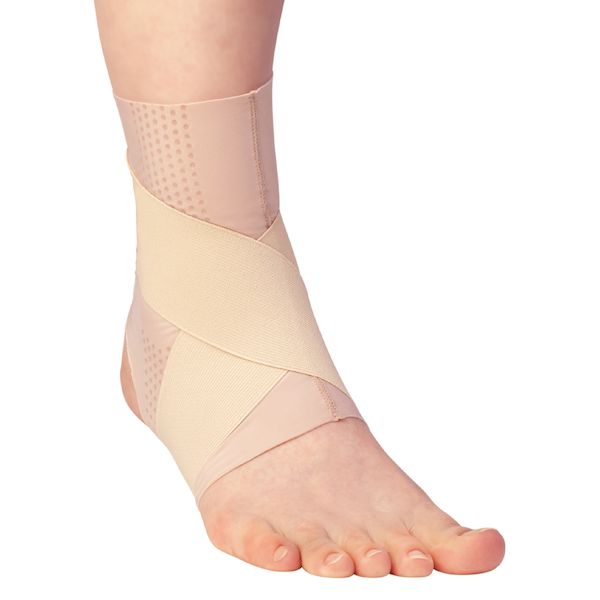 (LINEクーポン有)アルファックス 433064 お医者さんの足首サポーター ピタ肌 ベージュ・Lサイズ