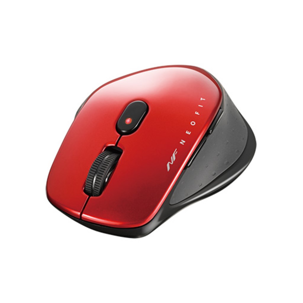 BSMBB540RD 「直送」【代引不可・他メーカー同梱不可】 バッファロー 静音5ボタン Bluetooth5.0 切替機能付 マウス レッド 【1入】