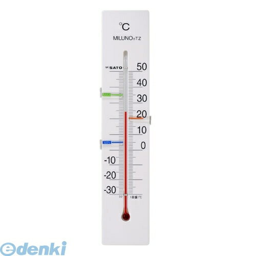 佐藤計量器製作所 SATO 1514-40 寒暖計ミルノTZ サーモゾーン ホワイト 151440 寒暖計ミルノTZホワイト 497442506291…