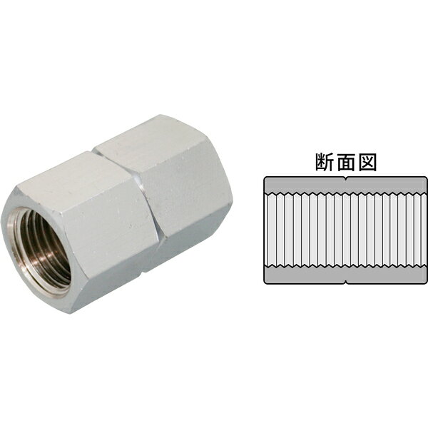 直送 代引不可・他メーカー同梱不可 豊光 AM-PG-027 豊光 中間ソケット 平行ネジ AMPG027 edenki-22026505 測定器・工具のイーデンキ パッケージ画像