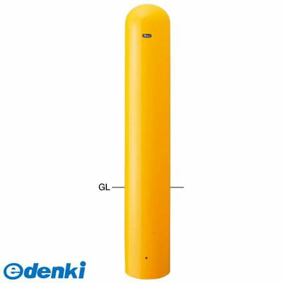 【受注生産品 納期-約3週間】サンポール FPA-22U4-F00 Y 直送 代引不可・他メーカー同梱不可 ピラー車止め スチール 埋込400 フックなしFPA22U4F00 Y 黄色