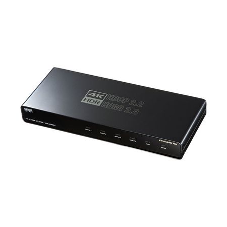 (LINEクーポン有)サンワサプライ VGA-HDRSP4 4K／60Hz・HDR対応HDMI分配器【4分配】VGAHDRSP4 SANWA SUPPLY