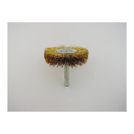 【個数：1個】サンフレックス NO.4016 50Φ強力キンセンワイヤーブラシ 軸付強力キンセンワイヤーブラシ 軸付ホイールワイヤーキンセン