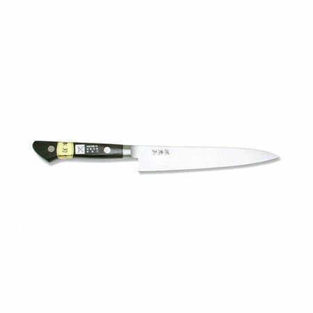 (LINEクーポン有)関兼常 KC-708 源兼正 Mシリーズ 全鋼 口金付 黒合板柄 ペティ KC708