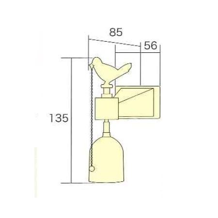 アイワ金属 AP-020W タウンチャイム WB AP020W AIWA 金物 ホワイトブロンズ