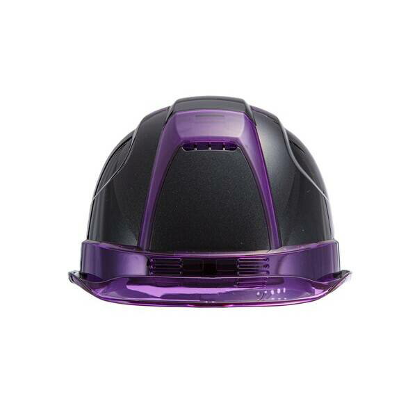 トーヨーセーフティ 390FMBKV ヘルメットヴェンティ— メタリックブラック/バイザーバイオレット 390FMBKV