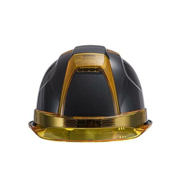 トーヨーセーフティ 390FMBKY ヘルメットヴェンティ— メタリックブラック/バイザーイエロー 390FMBKY
