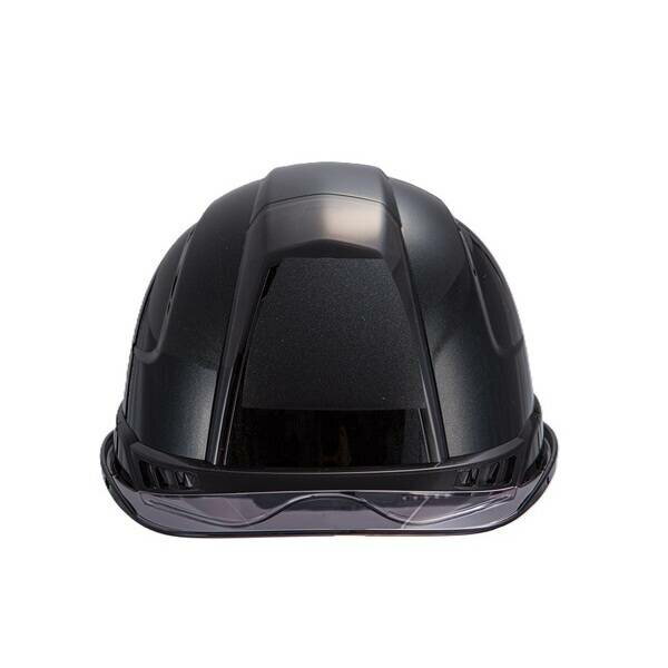 トーヨーセーフティ 390FMBKS ヘルメットヴェンティ— メタリックブラック/バイザースモーク 390FMBKS