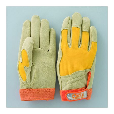 直送 代引不可・他メーカー同梱不可 おたふく手袋 4900797523224 D−523 鹿革マジック甲メリ手袋【キャ..