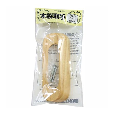 (LINEクーポン有)和気産業 4903757160095 TW−009 木製取手 パイン 116mmX22mm WAKI 木製取っ手 木製取..