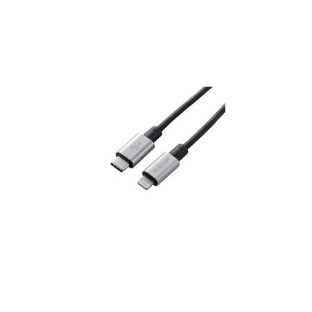 エレコム ELECOM MPA-CLPS10GY USB C−Lightningケーブル/準高耐久/1.0m/グレー MPACLPS10GY USB-C to PD対応 エレコム ELECOM MPA-CLPS10GY USB C−Lightningケーブル/準高耐久/1.0m/グレー MPACLPS10GY USB-C to PD対応