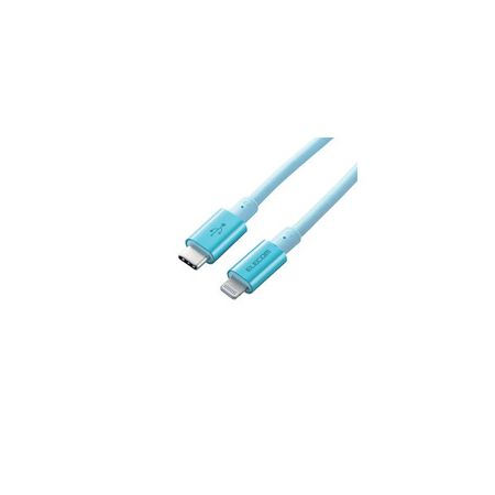 쥳 ELECOM MPA-CLPS20BU USB CLightning֥롿ѵס20m֥롼 MPACLPS20BU to USB-C 2m PDб