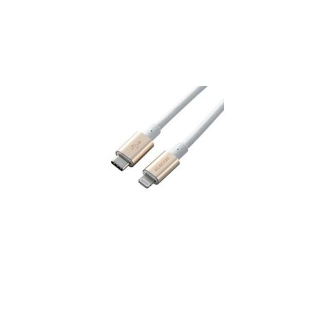 エレコム ELECOM MPA-CLPS20GD USB C−Lightningケーブル/準高耐久/2.0m/ゴールド MPACLPS20GD USB-C to PD対応
