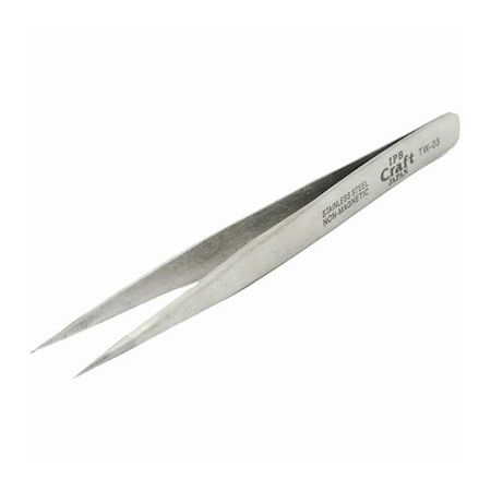 【在庫限り特価】IPS 五十嵐プライヤー 4953880712128 超精密ピンセット ストレート 120mm TW-03