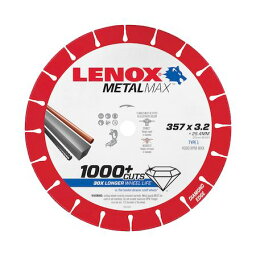 レノックス LENOX 1985498 メタルマックス357mm LENOX社 高速切断機用 メタルマックス357mm1364630 136-4630 TRLENOX METAL MAX 14