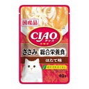 いなばペットフード IC-323 CIAOパウチ 総合栄養食 ささみ ほたて味 40g IC323 チャオ チャオパウチ レトルト 4901133614385 INABA ウェット 1