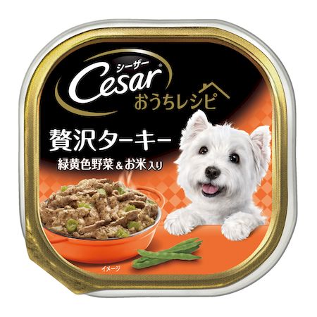 マースジャパンリミテッド CEH5 シーザー おうちレシピ 贅沢ターキー 緑黄色野菜＆お米入り 100g ウェット ドッグフード MARS Japan