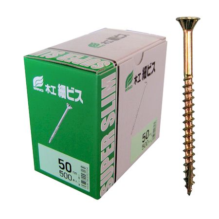 ウイング 4938780093164 9316 木工細ビス 箱入 3．3×50mm 500入