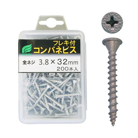ウイング 4938780095878 9587 コンパネビス・フレキ付 プラケース入 3.8×41mm 70入
