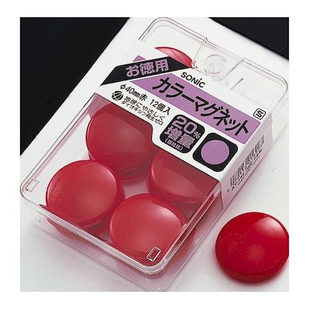 【商品説明】●マグネットとプラスチックを分別して捨てられる環境対応商品●クリアケース入り●サイズ：φ40mm●パッケージ：130×88×37mm●R−PS・マグネット類似商品はこちらソニック AT-144 カラーマグネット 白1,612円ソ...