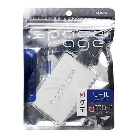 Case - ソニック EX-4106-B 【5個入】 リールストラップカードホルダー IC 縦 EX4106B