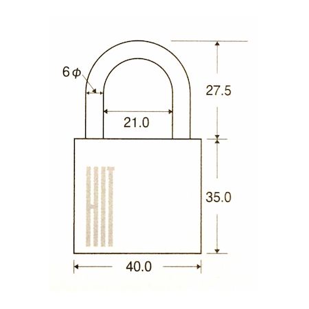 (LINEクーポン有)ツチノ NO.7700-40MM KA3 HIT ステンレス南京錠 同一キー NO.7700...
