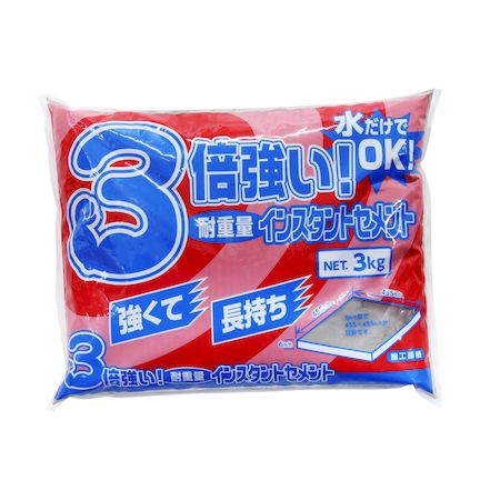 まとめ買い 10袋入 超速乾 30分セメント グレー 1kg 家庭化学