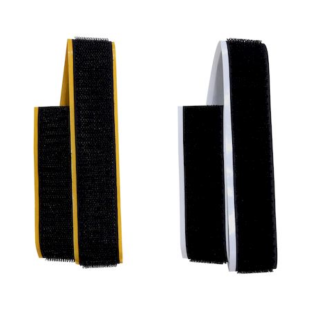 (LINEクーポン有)和気産業 BR007 強力面ファスナー バリバリテープ 粘着付 幅25mmX長さ500mm 黒